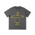 Printed couple short sleeved T-shirt for male and female students