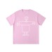 Printed couple short sleeved T-shirt for male and female students