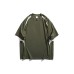 Casual color blocking splicing round neck men's and women's short sleeves