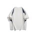 Casual color blocking splicing round neck men's and women's short sleeves