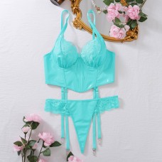 Sexy lace lingerie women gather together ultra-thin new suspender lace bra set Sexy lace lingerie women gather together ultra-thin new suspender lace bra set
