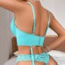 Sexy lace lingerie women gather together ultra-thin new suspender lace bra set