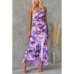 Spring and Summer New Off-the-Shoulder Printed Elastic Lined Dress INS Casual Dress for Women