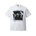 Dark Wind Band Letter Printed Loose Small Collar Short Sleeve