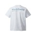 Dark Wind Band Letter Printed Loose Small Collar Short Sleeve