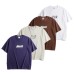 Dog letter print design short sleeved T-shirt