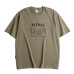Cartoon letter printed casual loose short sleeved shirt Cartoon letter printed casual loose short sleeved shirt