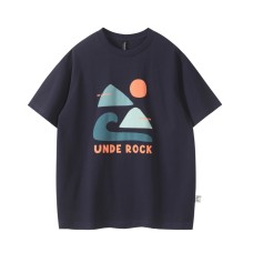 Fun printed casual loose men's and women's short sleeves