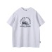 Fishing on board loose letter men's and women's short sleeves