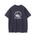Fishing on board loose letter men's and women's short sleeves