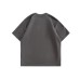 Butterfly letter printed suede short sleeved T-shirt for men
