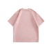 Butterfly letter printed suede short sleeved T-shirt for men