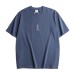Simple and creative printed loose men's and women's short sleeves