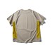 Splicing letter printed round neck short sleeved quick drying base jersey