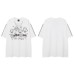 Men's and Women's Origina Color Block Letter Print Short Sleeve T-Shirt Men's and Women's Origina Color Block Letter Print Short Sleeve T-Shirt