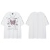 Men's and Women's Origina Color Block Letter Print Short Sleeve T-Shirt Men's and Women's Origina Color Block Letter Print Short Sleeve T-Shirt