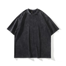 Skull Print Vintage Short Sleeve T-Shirt Men's Half Sleeve Vintage