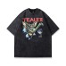Skull Print Vintage Short Sleeve T-Shirt Men's Half Sleeve Vintage
