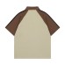 Original Design Color Block Shoulder Polo Collar Sports  T-Shirt Men