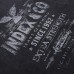 Faded Print Letter Washed Vintage Short Sleeve T-Shirt Men's Pure Cotton Loose Round Neck Punk Half Sleeve Tee INS Trendy