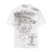 Heavyweight Graffiti Vintage Short Sleeve T-Shirt Loose Fit Men's Pure Cotton Casual Round Neck Half Sleeve Top INS Hip Hop Trendy Tee