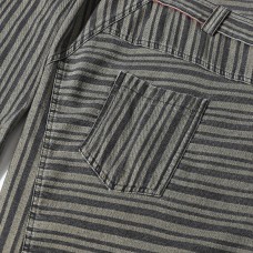 Splatter Ink Retro Vertical Striped Patchwork Workwear Straight Leg Long Pants Men's Irregular Patchwork Design Sense Niche Casual Trousers