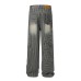 Splatter Ink Retro Vertical Striped Patchwork Workwear Straight Leg Long Pants Men's Irregular Patchwork Design Sense Niche Casual Trousers