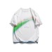 Rainbow print thin short sleeved men's and women's loose T-shirt