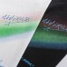 Rainbow print thin short sleeved men's and women's loose T-shirt