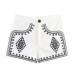 Summer New Style Women's Fashion Casual Color Block Embroidery Sleeveless Vest Shorts