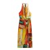 Fashionable and Sexy  Style Women's Printed Halter Dress