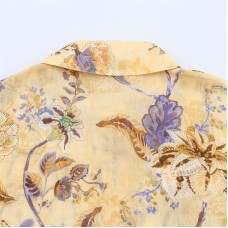 Elegant  Style Women's Fashion Casual Long Sleeve All-Match Printed Long Shirt