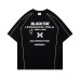 Style Striped Splicing Fleece Foaming Print Short Sleeve T-Shirt Men's Summer Loose Casual Versatile Couple Top