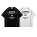 Style Striped Splicing Fleece Foaming Print Short Sleeve T-Shirt Men's Summer Loose Casual Versatile Couple Top