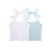Short Knit Halter Backless Lace Trimmed Camisole for Women