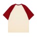 Street Style Color Block Letter Print Pure Cotton Short Sleeve T-Shirt Unisex Loose Casual Top Street Style Color Block Letter Print Pure Cotton Short Sleeve T-Shirt Unisex Loose Casual Top