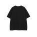 Letter label embroidery Henry collar men's and women's loose short sleeves