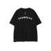 Letter label embroidery Henry collar men's and women's loose short sleeves