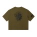 Digital distressed printed loose short sleeved T-shirt