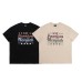 Letter printed men's and women's loose half sleeved casual T-shirt