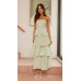 Sexy Off-the-Shoulder Backless Tiered Dress