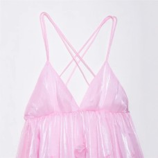 Fashionable Sexy Girly Floral Strapless Flared Mini Dress