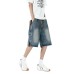Loose outerwear mid length pants casual cropped pants