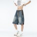 Loose outerwear mid length pants casual cropped pants
