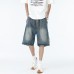 Loose outerwear mid length pants casual cropped pants