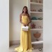 Pleated backless dress