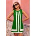 Splicing Sleeveless Casual Dress