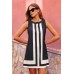 Splicing Sleeveless Casual Dress