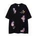 Streetwear Applique Embroidery DIY Badge Short Sleeve T-Shirt Men's Oversize Casual Cotton Couple Top