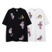 Streetwear Applique Embroidery DIY Badge Short Sleeve T-Shirt Men's Oversize Casual Cotton Couple Top
